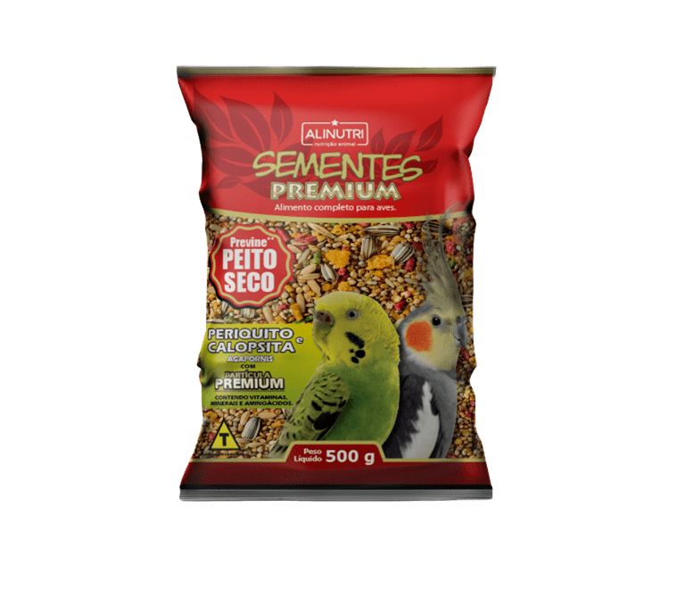 Sementes Premium Periquito e Calopsita
