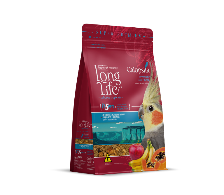 Long Life Pequenos Pets Calopsita com frutas