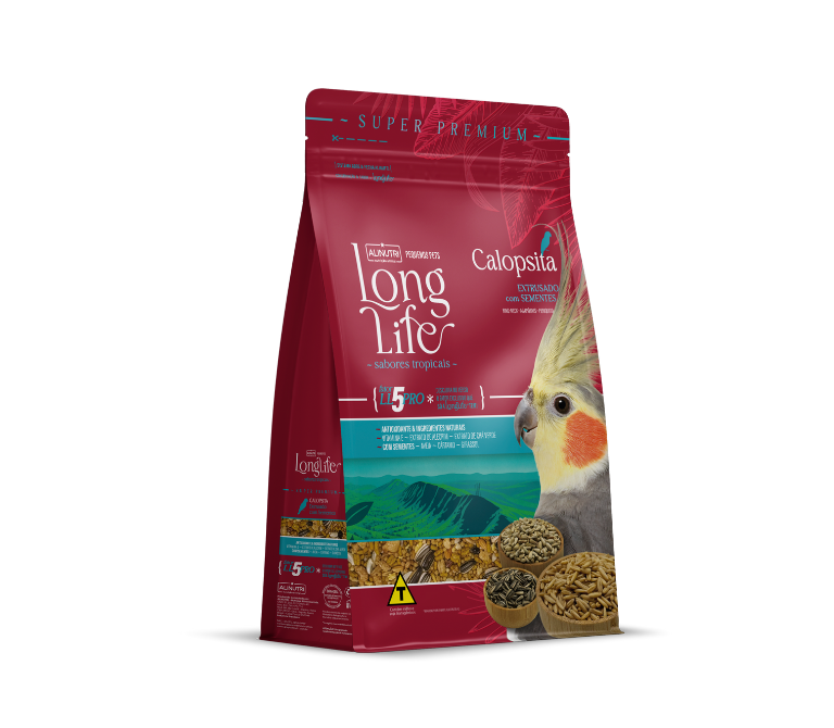 Long Life Pequenos Pets Calopsita com sementes