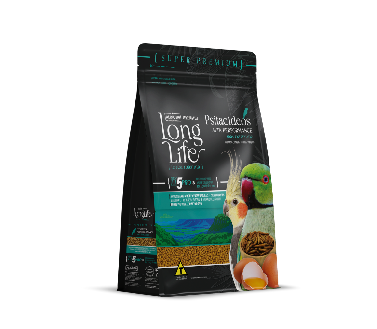 Long Life Pequenos Pets Psitacídeos Alta Performance