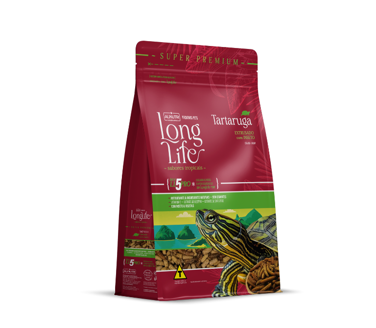 Long Life Pequenos Pets Tartaruga com inseto