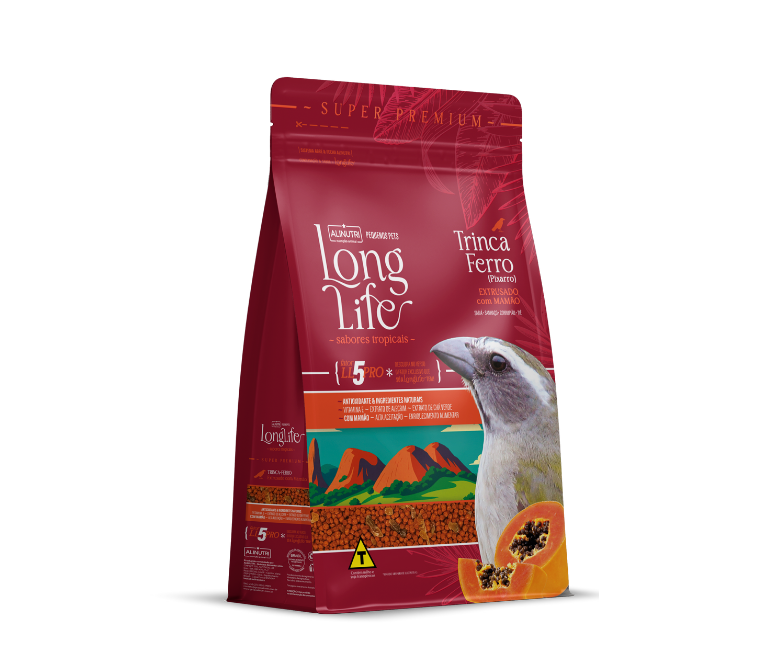 Long Life Pequenos Pets Trinca-ferro com Mamão
