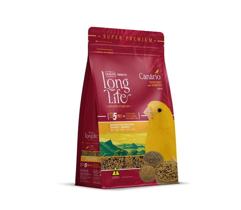 Long Life Pequenos Pets Canário com sementes